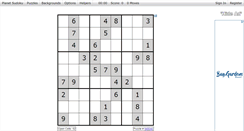 Desktop Screenshot of planetsudoku.com